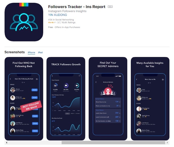 Followers Tracker for Insta