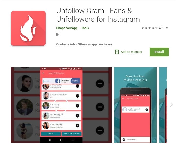 Unfollow on Instagram in Bulk