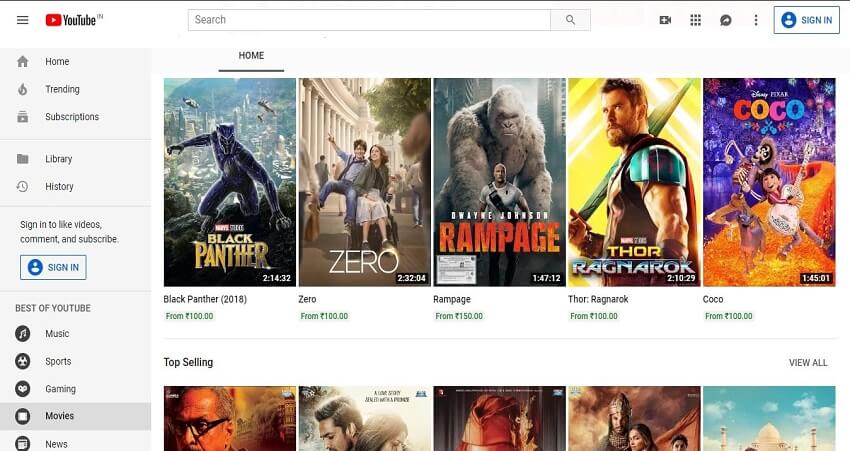 Download mobile movies from Youtube
