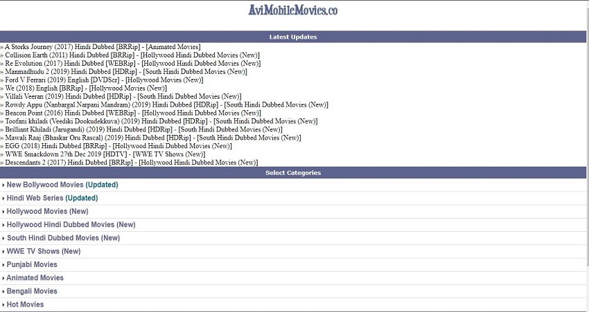 avimobilemovies Homepage how to download movies on mobile