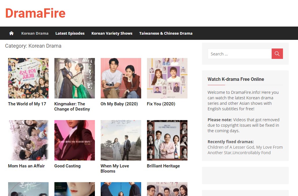 Dramafire.com korean dramas download