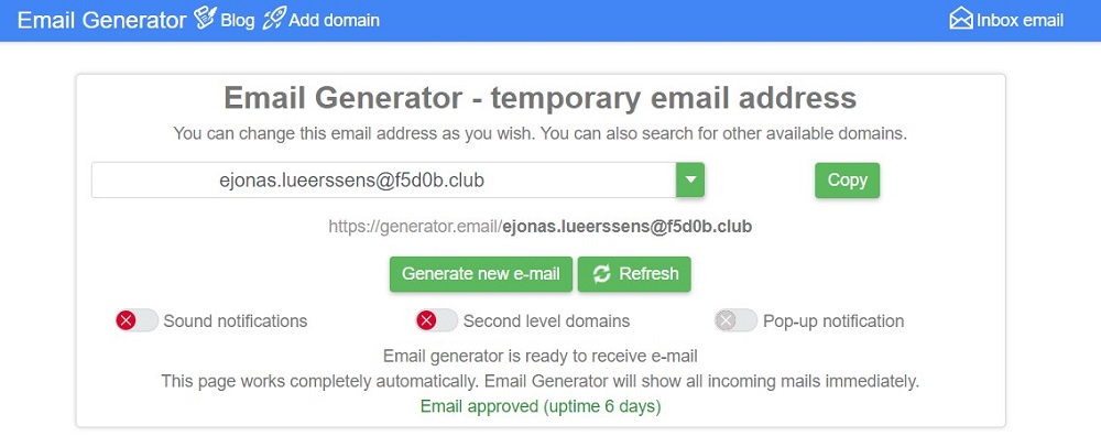 Generator.email