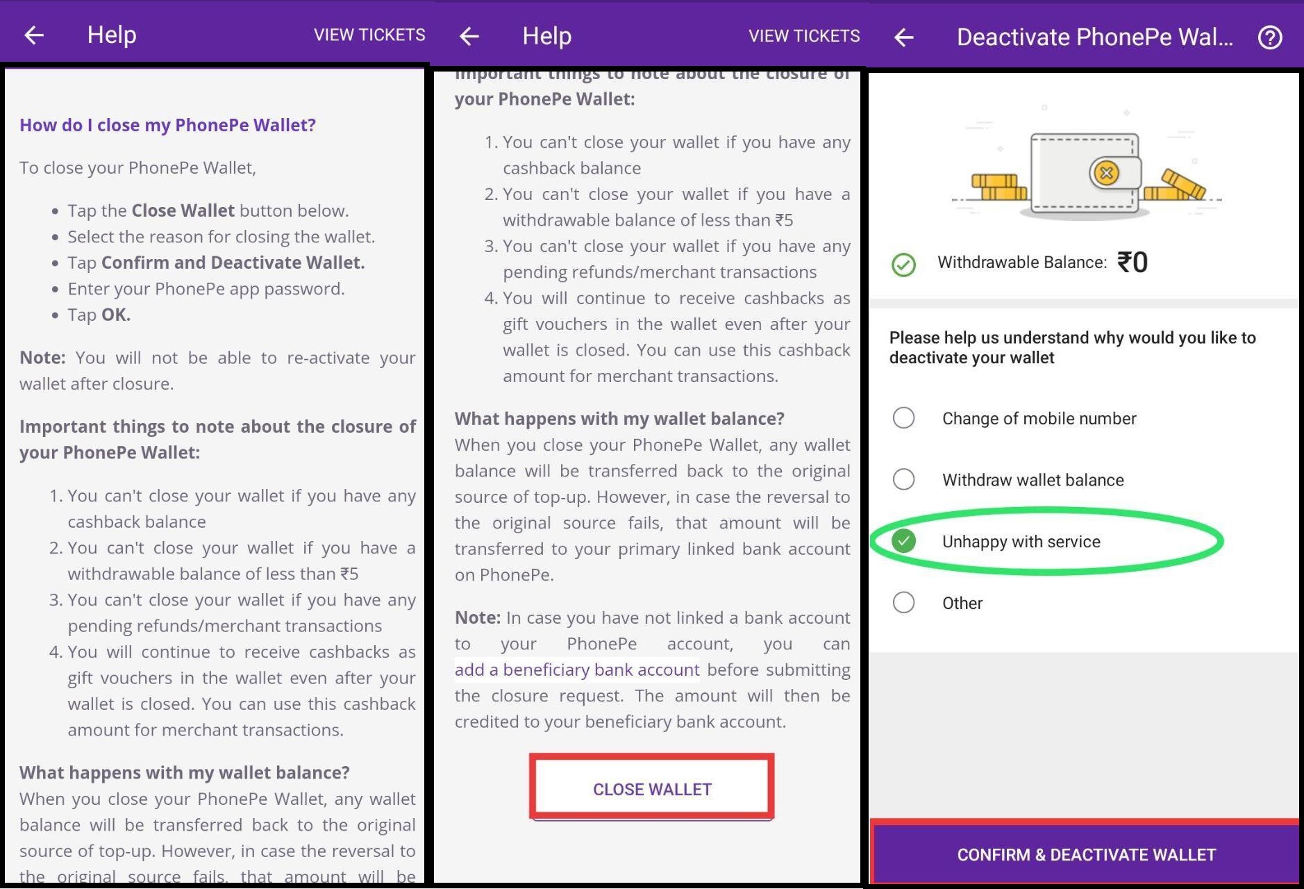  Phonepe Account deactivate and bank account unlink kare