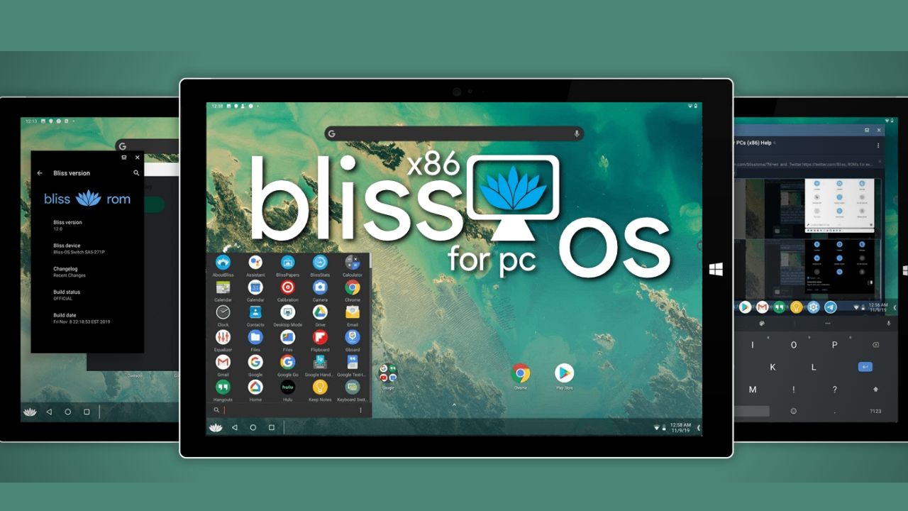 Bliss OS android emulator for windows