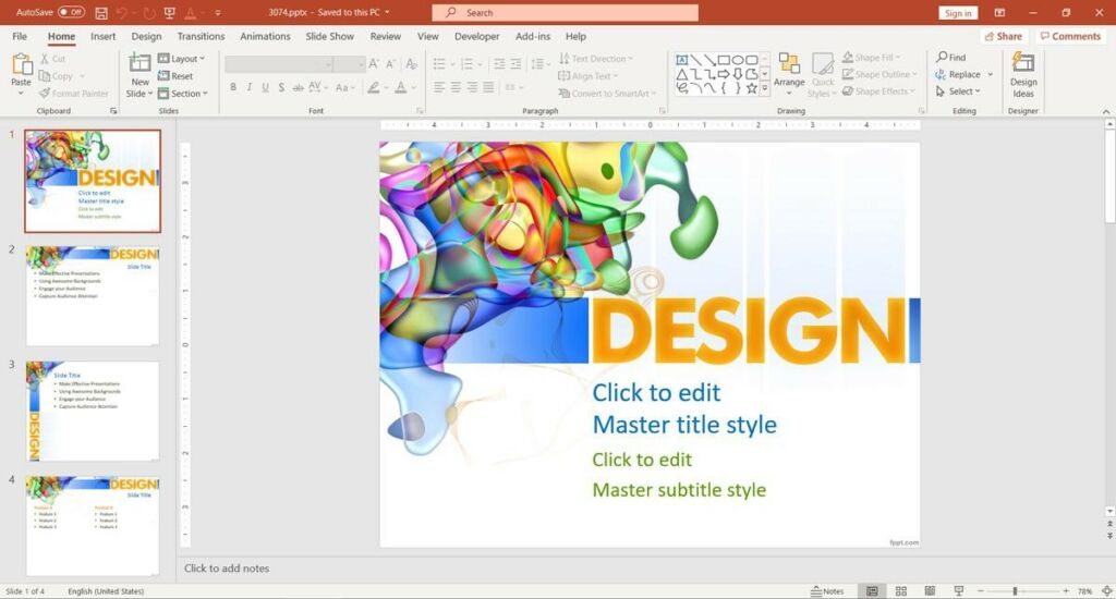 Free Design PPT Template