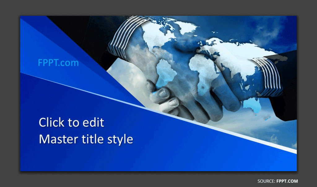 Free Handshake PowerPoint template