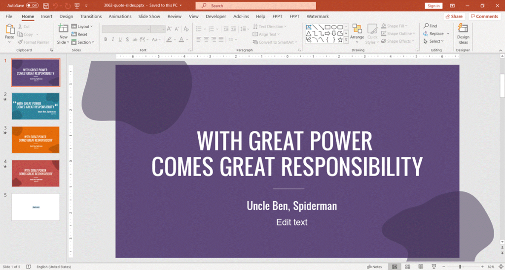 4. Free Quote Slides for PowerPoint
