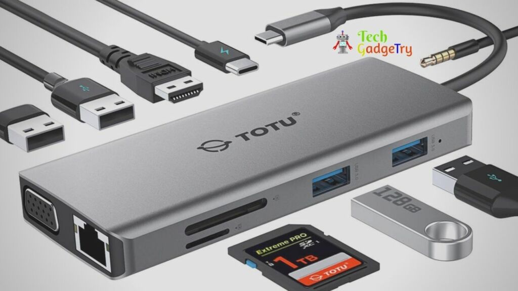 TOTU USB Type C Hub with power adapter 