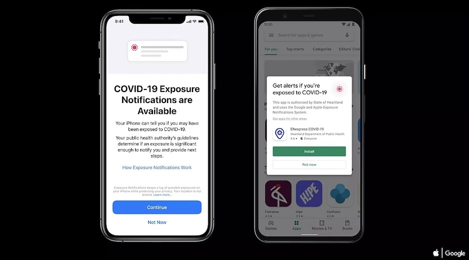 Google, Apple releases Covid-19 exposure notifications