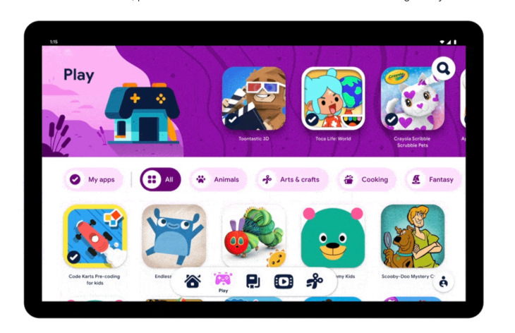 Google kids space mode launch for android devices