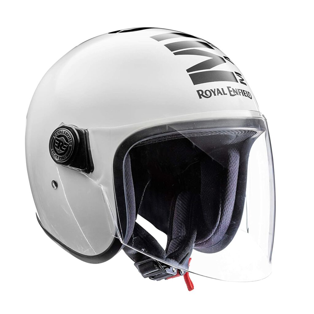 Royal Enfield Open Face with Visor MLG Helmet Gloss White (M)57