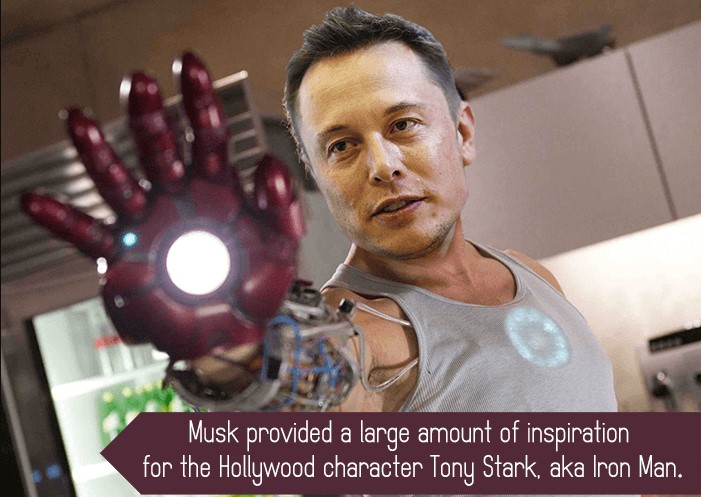 Musk as inspiration for Iron Man