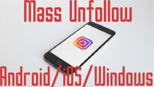 Mass unfollow on instagram in bulk