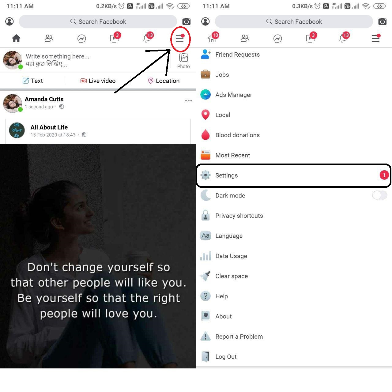 How to hide my friends on facebook on iphone