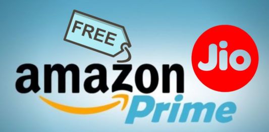 Free Amazon Prime Subsciption for jiofiber users