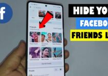 How to hide friends on Facebook app?