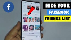 How to hide friends on Facebook app?